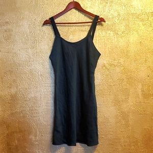 Valerie stevens vintage 90s black silk slip
